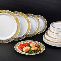 Gold Lace Plates