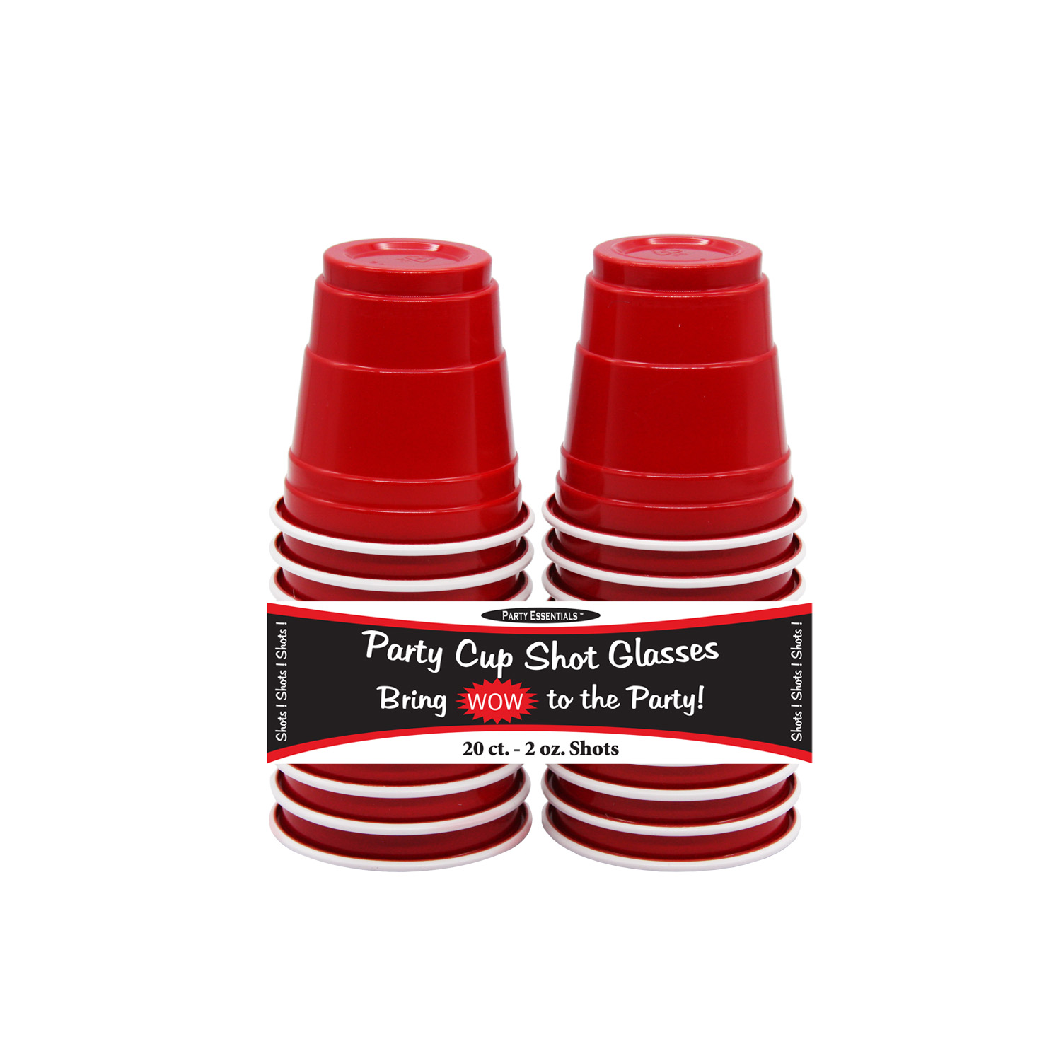 2 OZ. RED PARTY SHOTS 20 CT. Northwest Enterprises